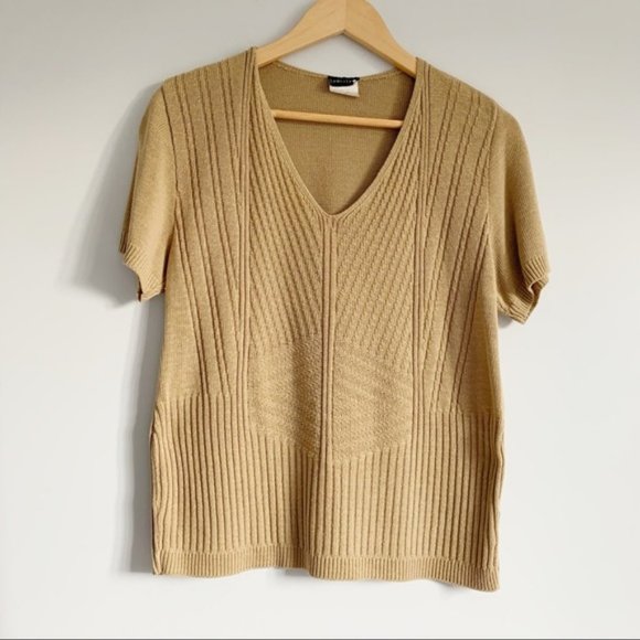 Vintage 100% acrylic neutral minimalist sweater M - Picture 1 of 9